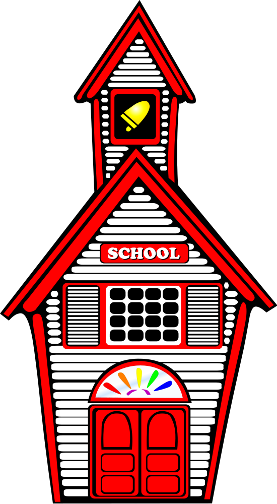 OnlineLabels Clip Art White Schoolhouse   White Schoolhouse 250678 